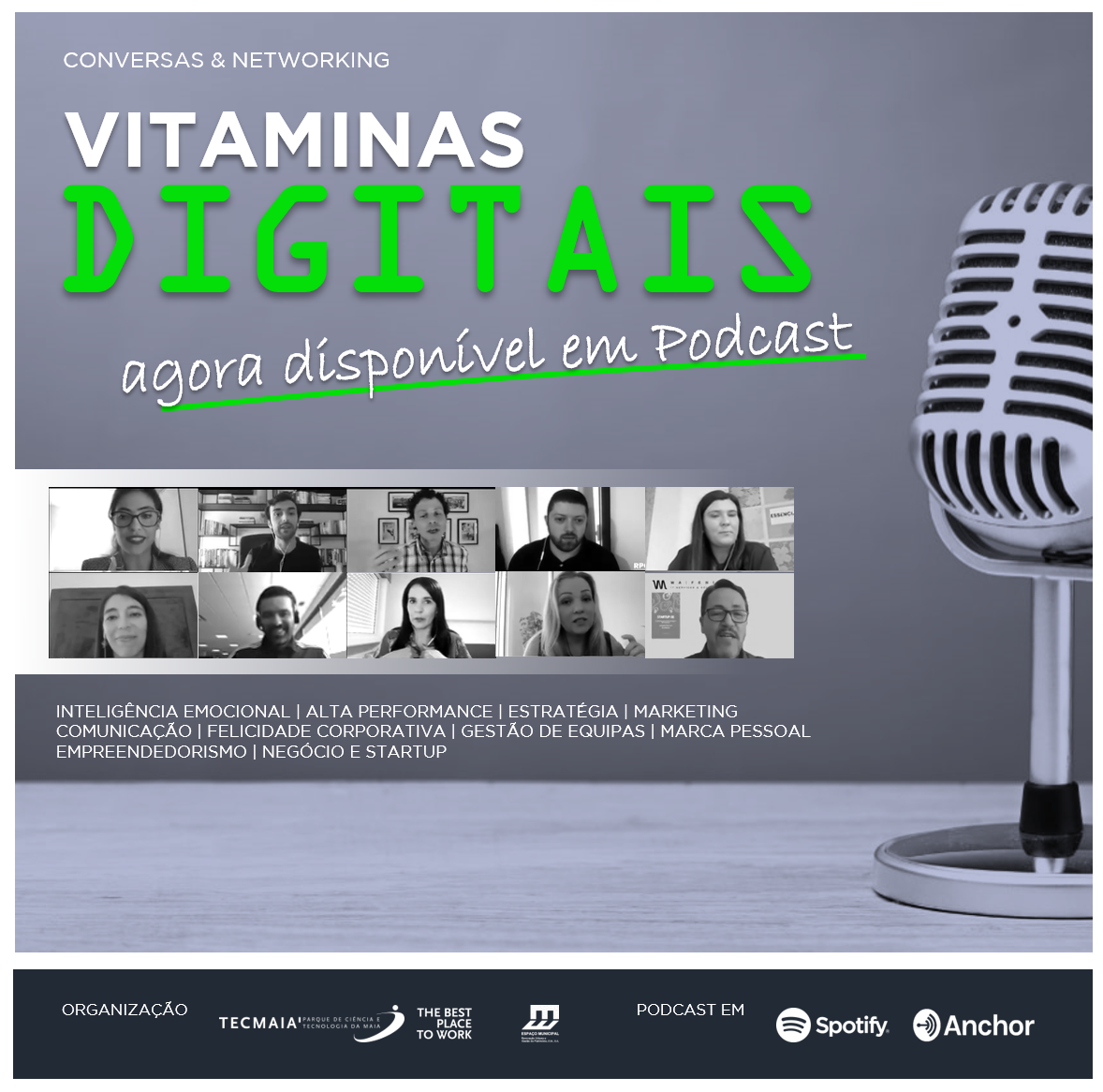 Encontre as Vitaminas Digitais do TECMAIA em Podcast