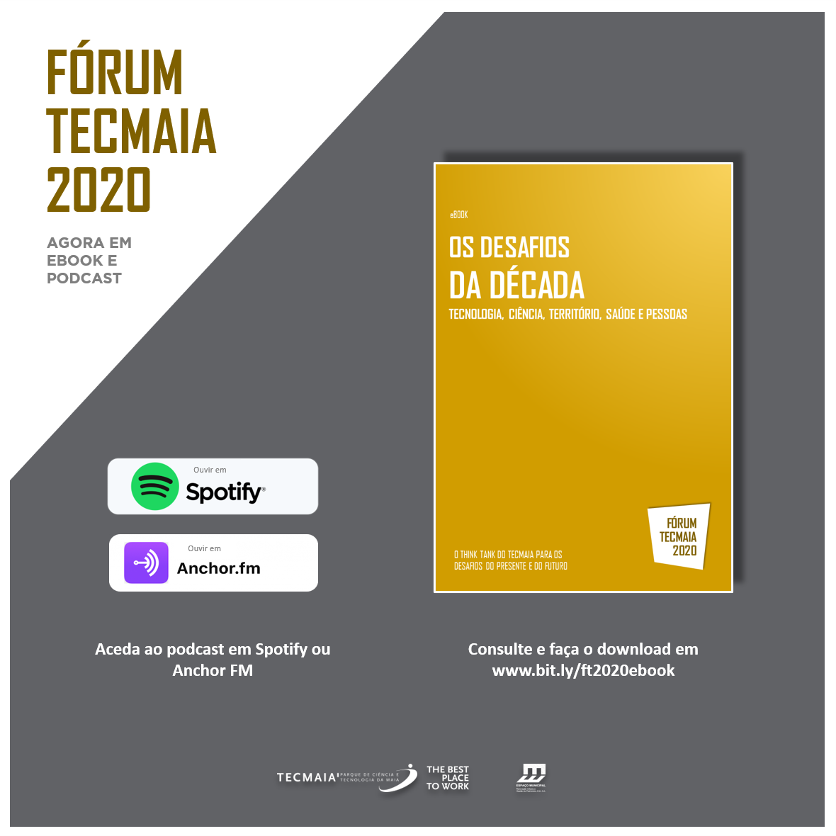 Fórum TECMAIA 2020 já disponível em eBook e Podcast
